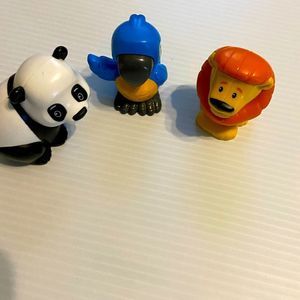 FP Little People Lion Panda Parrot zoo animals Share Care Safari interactive